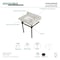 Kingston Brass 30X22 Marble Vanity Top W/ Brass Feet Combo, Marble/ Bronze KVPB3030MBSQ5 - alternate 4